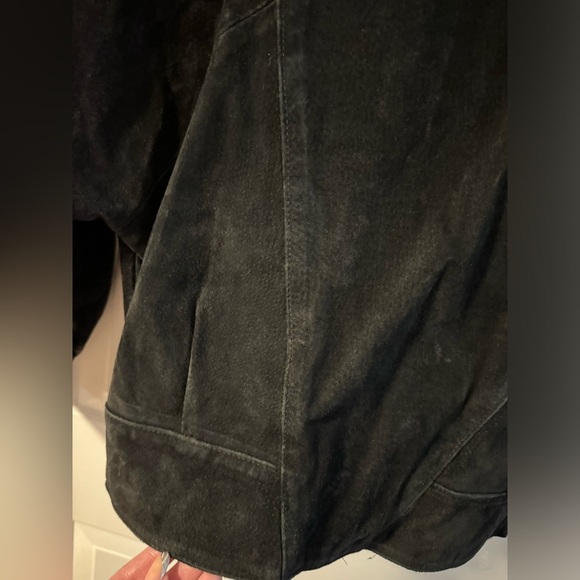 VTG 80s Leather Collared Moto Jacket Animal Print Unique Stranger Things Funky - Picture 8 of 14